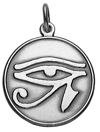 Utchat, Auge des Horus Amulett 925 Sterling Silber 26 mm