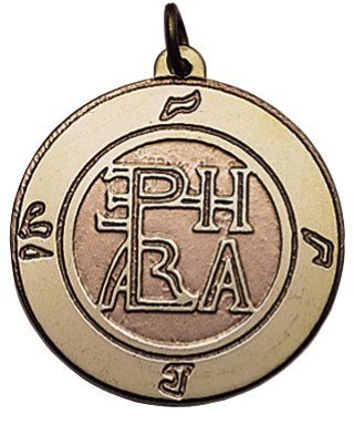 Siegel des Erzengels Raphael Messing Kupfer Amulett 25 mm