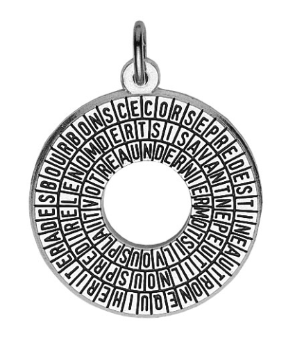Der Geheimcode des Cagliostro Amulett 925 Sterling Silber 30 mm